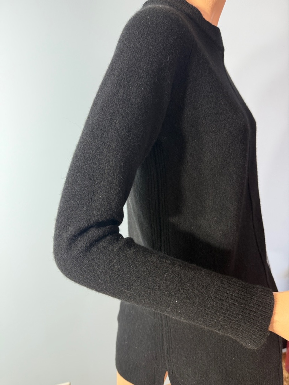 Roots Fine Merino Wool Sweater Dress Black Size S Long Sleeve - Picture 10 of 12